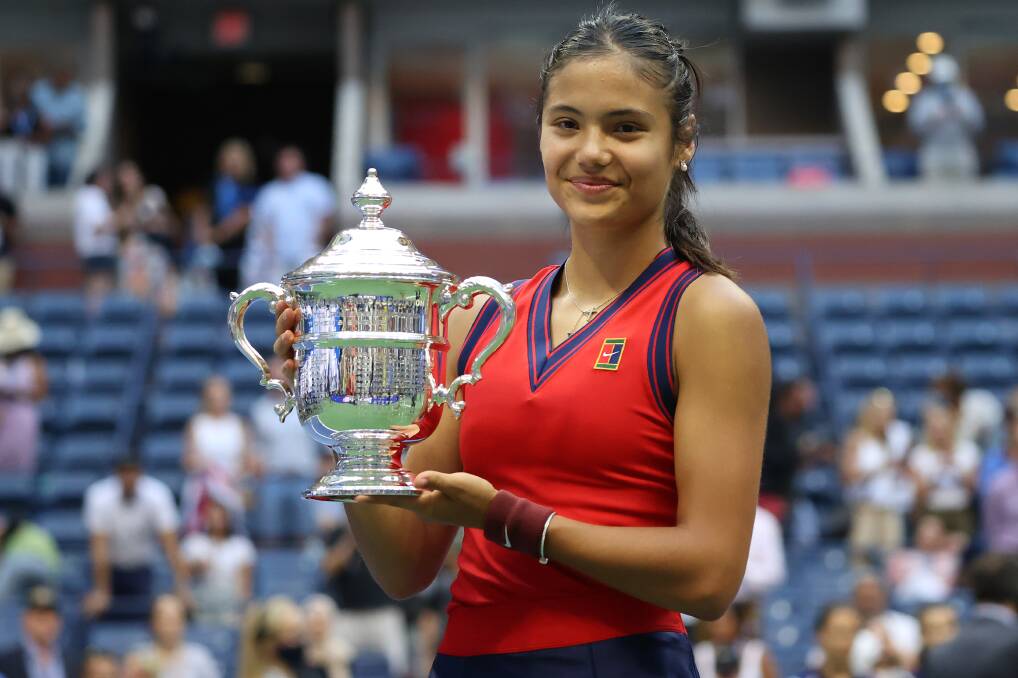 VICTORY: Emma Raducanu is the new queen of British sport after winning the US Open final in New York. Photo: Al Bello/Getty Images