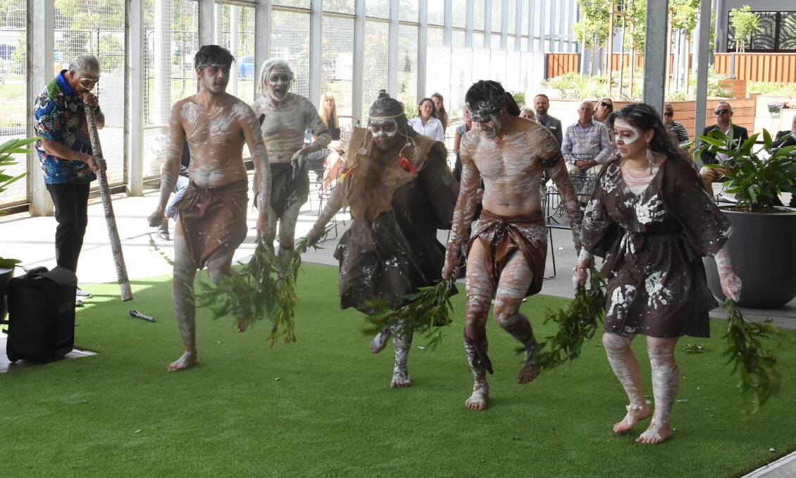 The Biripi dance group performed several dances at the opening.