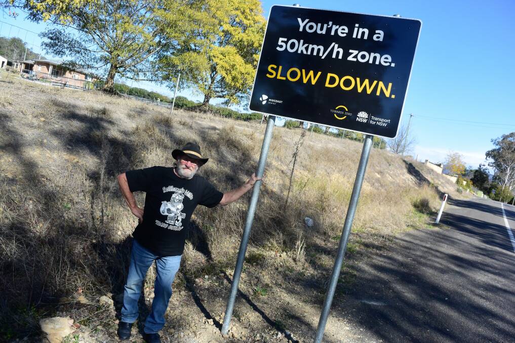 Great result: Ellis Girrard (pictured) and Vicki Sneddon successfully lobbied for slow down signs to be installed at Barrington. Photo: Rob Douglas.