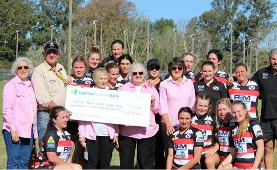 Much needed funds: The Cockies donated $12,655 to the Gloucester breast cancer support group. Photo: supplied.