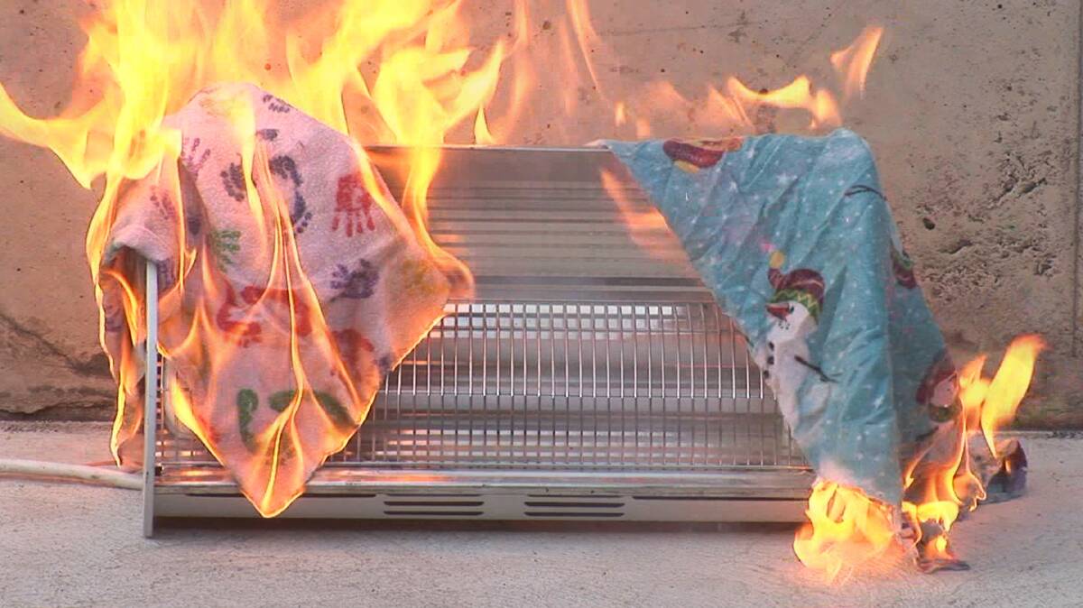 Drying clothes on heaters in a common source of house fires in the cooler months.