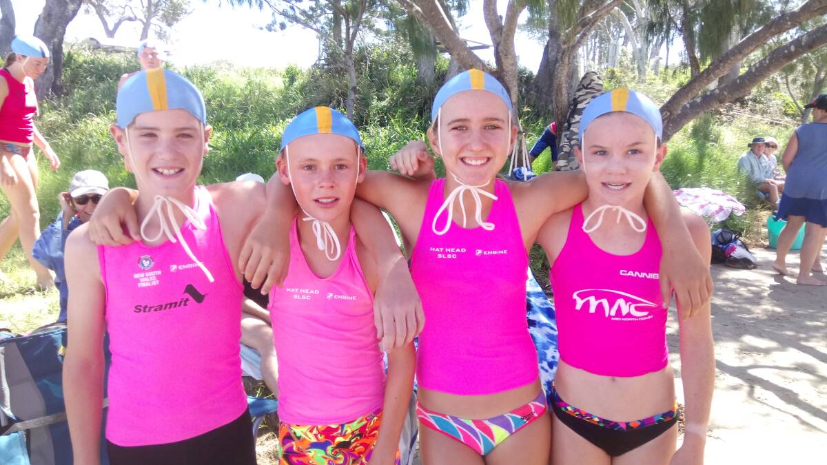 Will Haigh, Darcy Swaine, Charlie Norton and Zoe Crilley won gold in the U12s relay team at the Branch Championships. 
