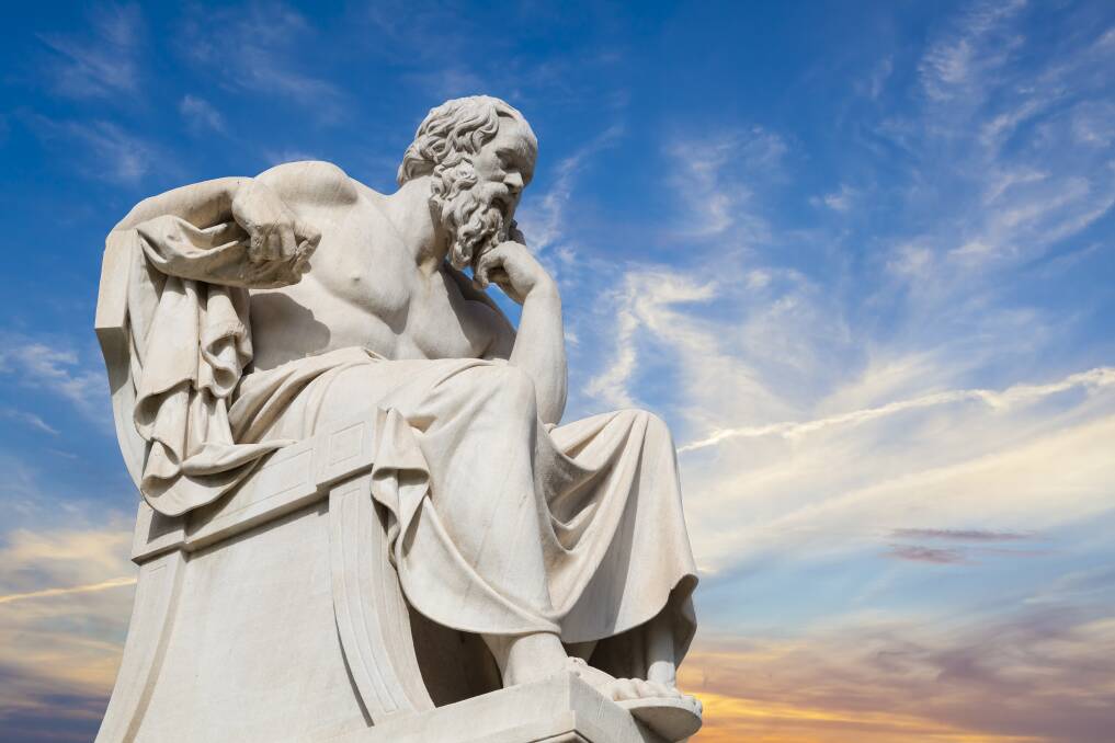 Puzzling: The Greek philosopher Socrates had a few ideas about life, but may not have had an answer to how GWS Giants made the Grand Final.