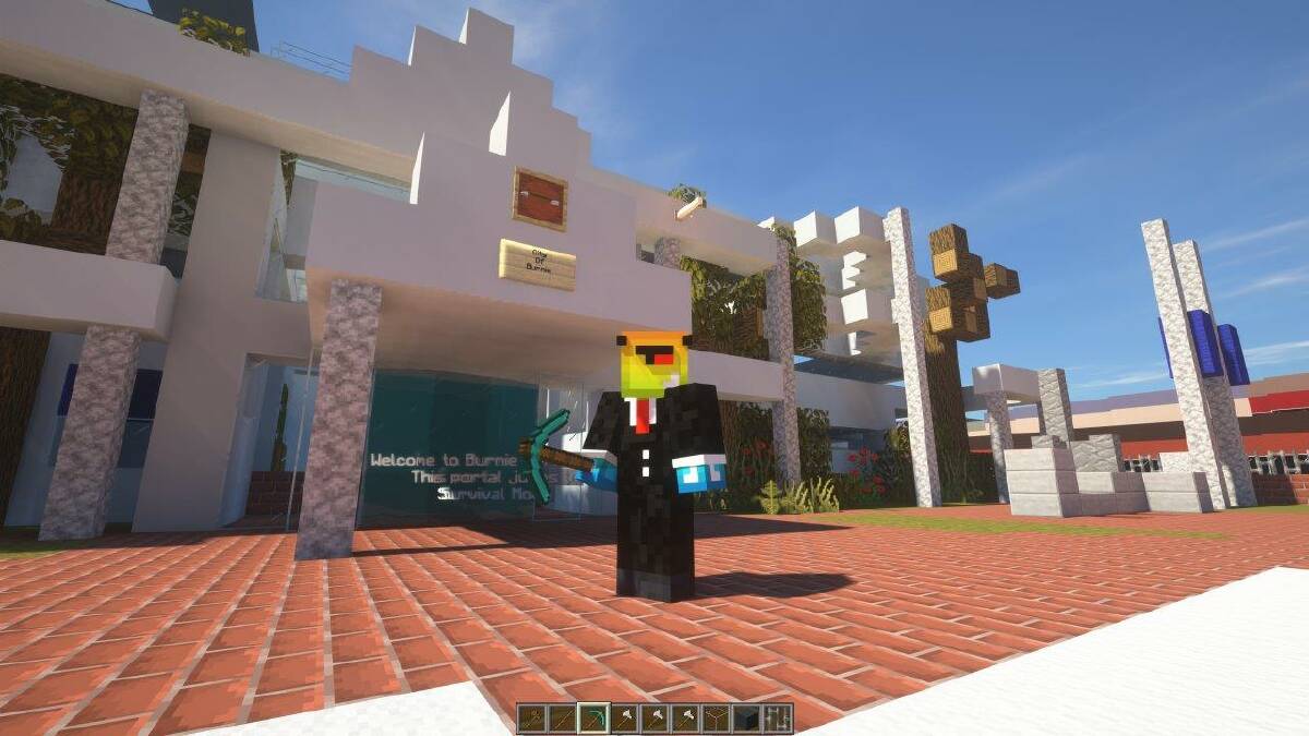 WELCOME: The Burnie City Council chambers in the MInecraft map. 