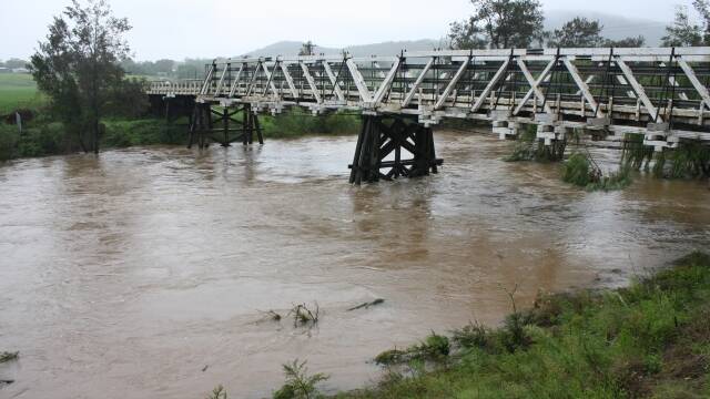 The flooded Barrington River.