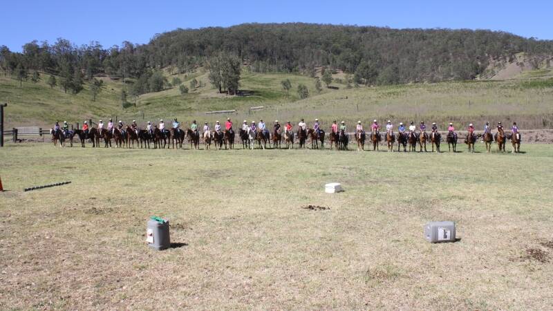 Riders at Camp Cobark at the foot of the Barrington Tops last week.